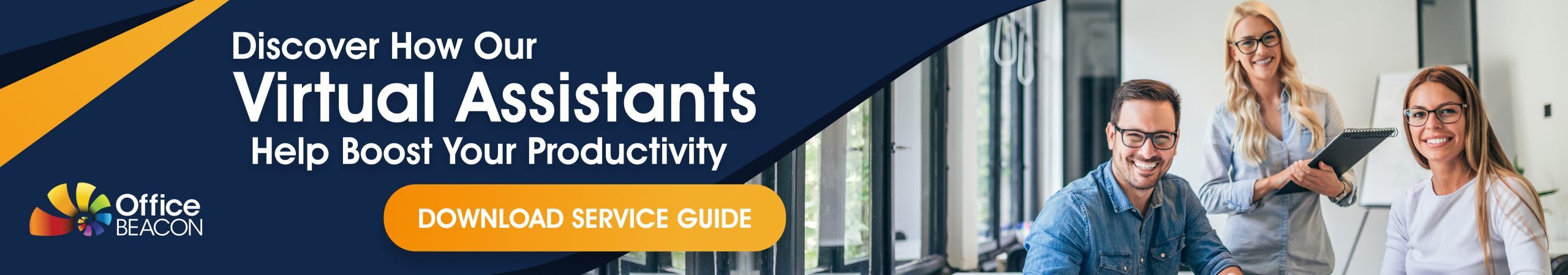 CTA banner for Office Beacon virtual assistant service guide